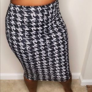 Black and white skirt